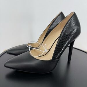 New Jessica Simpson Snake Print Black Anyelin Pointed Toe Size 8M  4" Heel Pump